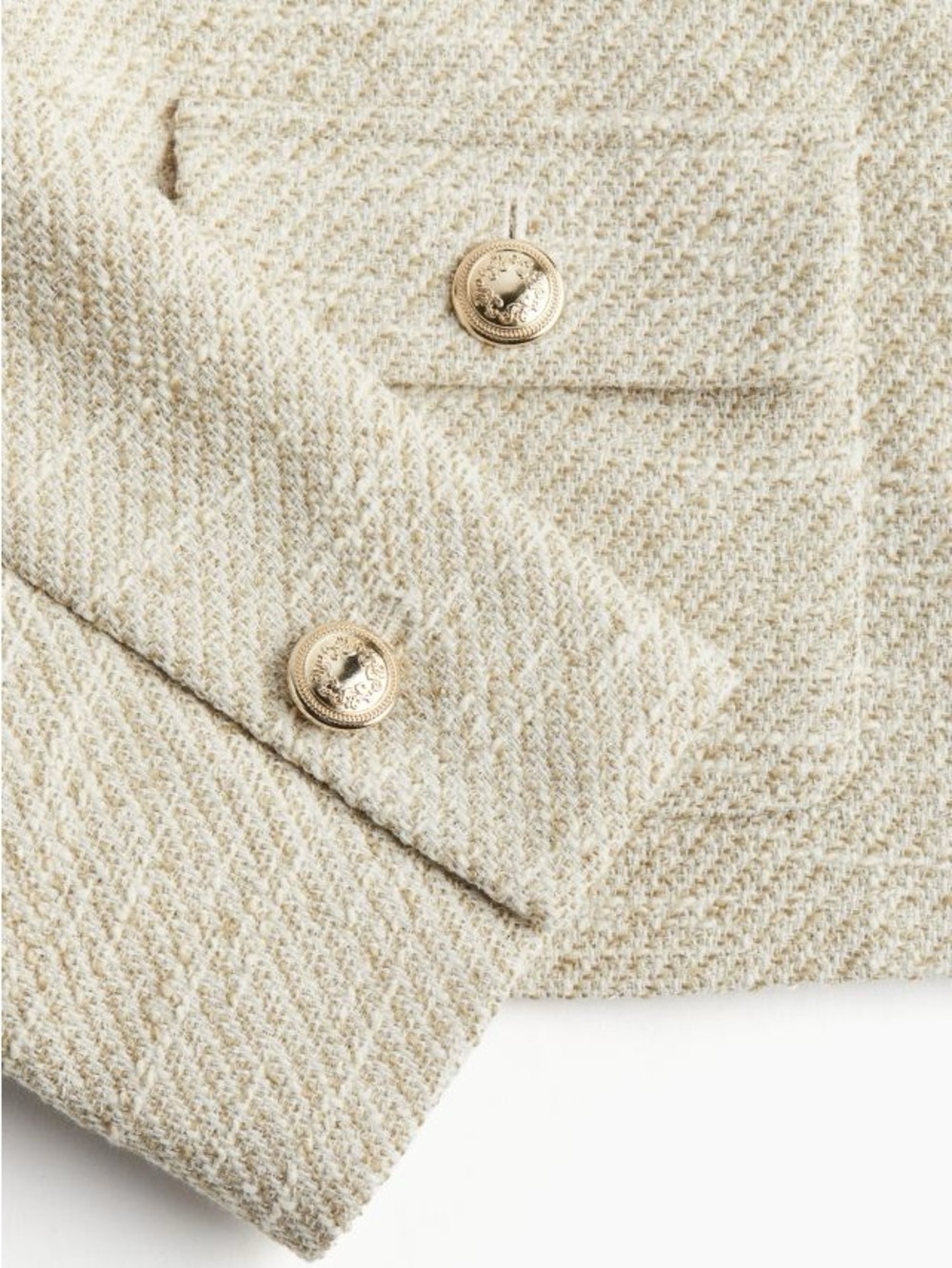 Beige short jacket - Picture 2 of 10